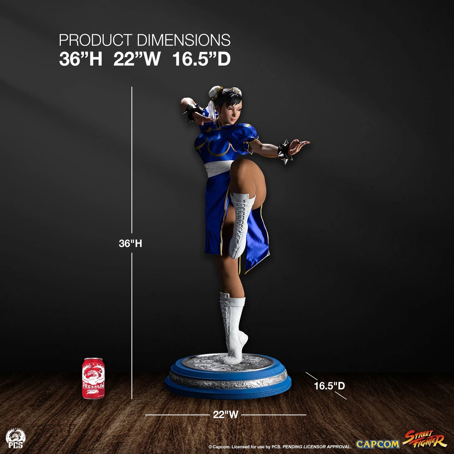 Preventa Resina Chun-Li Figura Street Fighter PCS (Licencia) Estudio