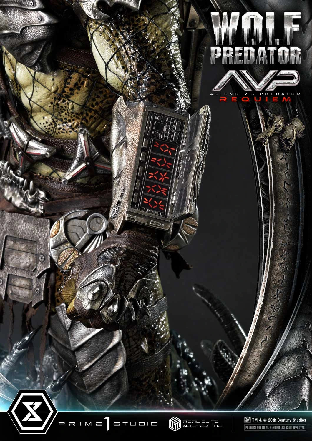 Preventa Resina Wolf Predator Figura Aliens vs Predator: Requiem Prime 1 (Licencia) Deluxe Estudio
