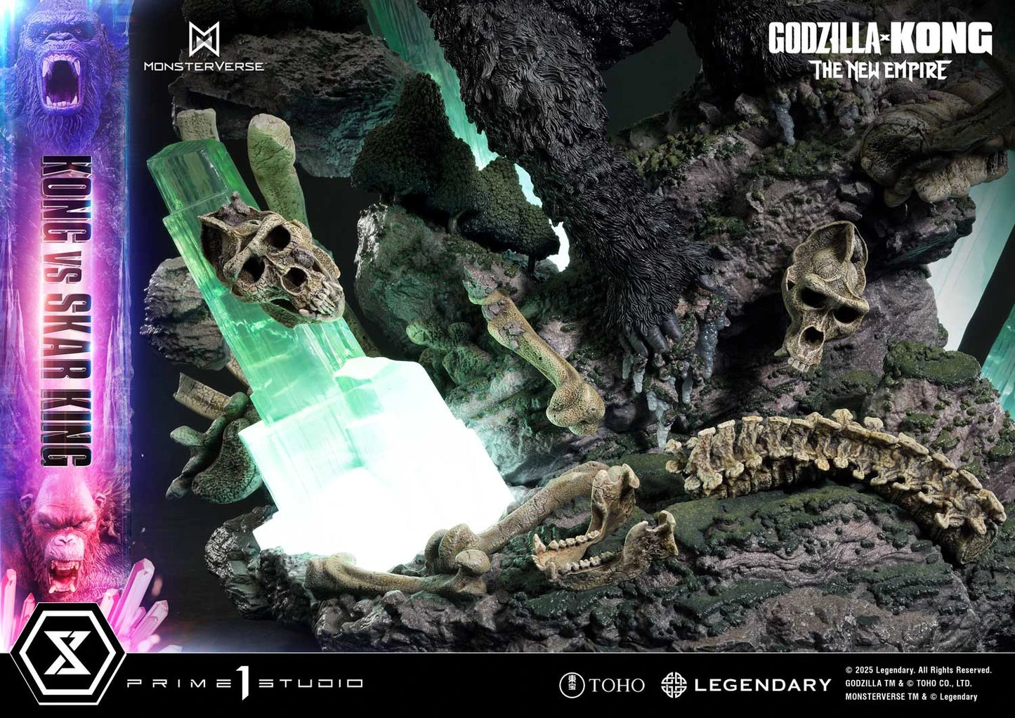 Preventa Resina Kong vs Skar King Figura Godzilla y Kong: El nuevo imperio  Prime 1 (Licencia) Estudio