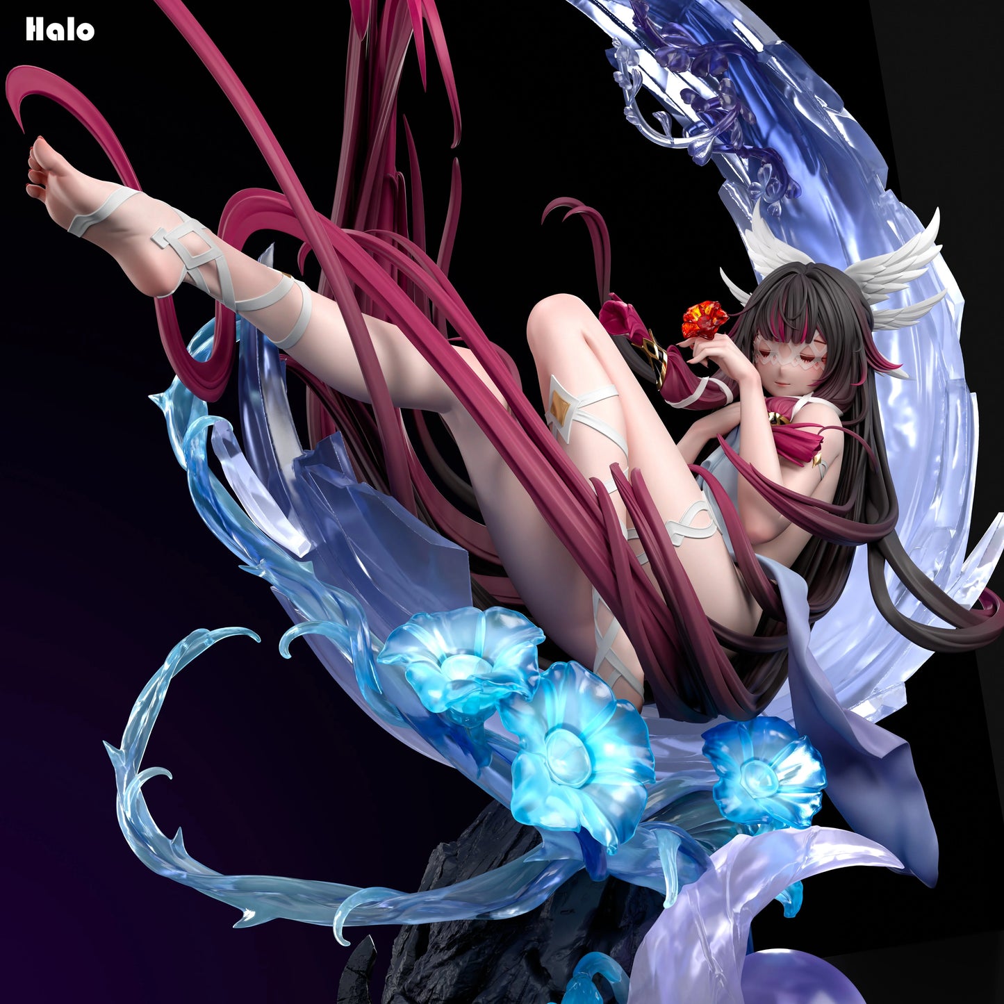 Preventa Resina Columbina Hyposelenia Figura Genshin Impact Halo Estudio