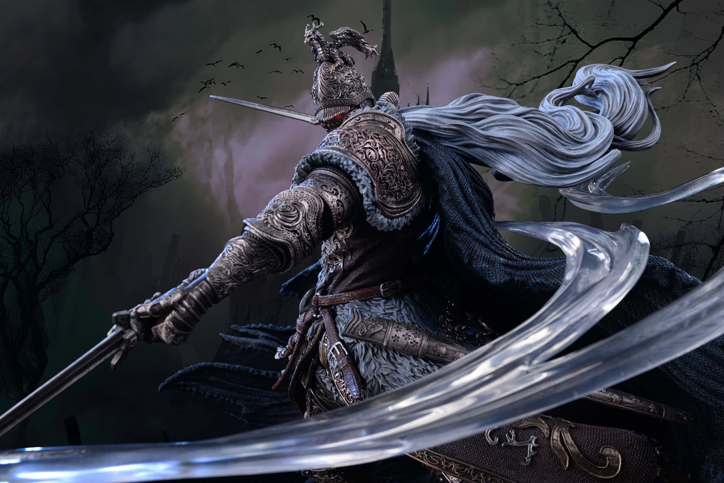 Preventa Resina Banished Knight Figura Elden Ring Sword & Wing  Estudio