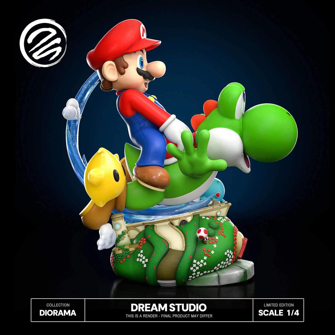Preventa Resina Mario & Yoshi Figura Super Mario Galaxy 2 Dream  Estudio