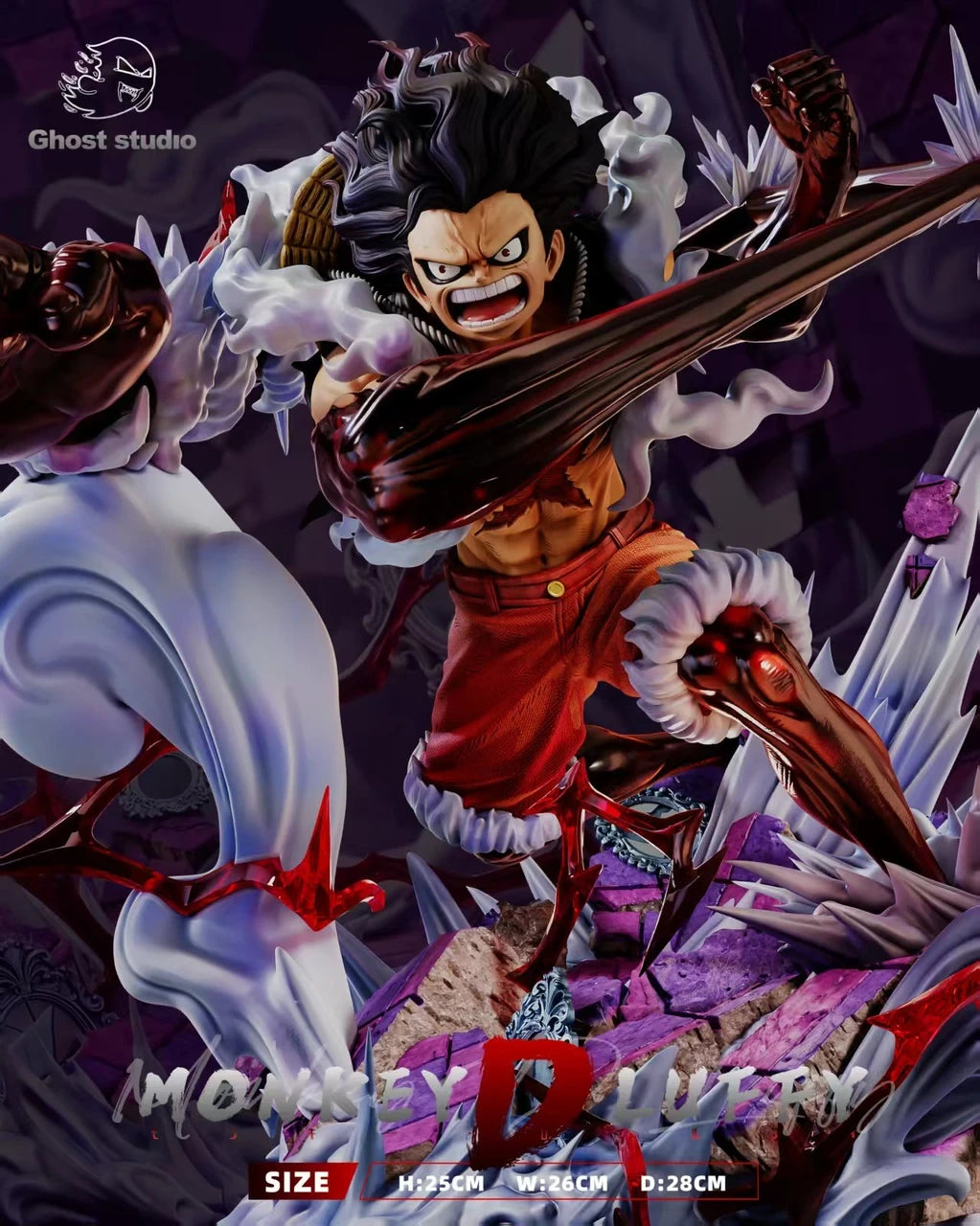 Preventa Resina Luffy Gear 4 "Snakeman" Figura One Piece 1/6 Ghost  Estudio
