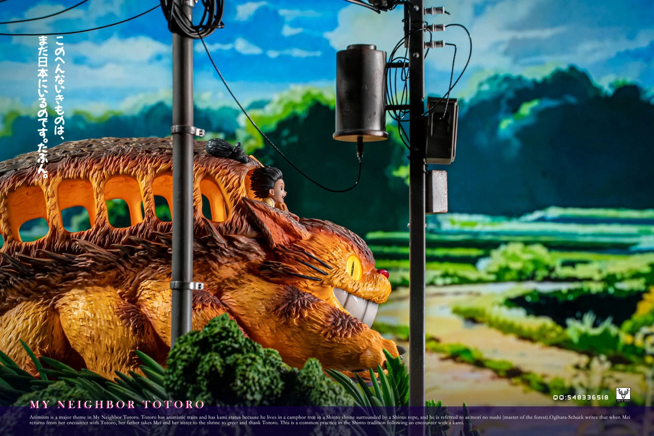 Preventa Resina CatBus Figura Mi Vecino Totoro White Deer Estudio