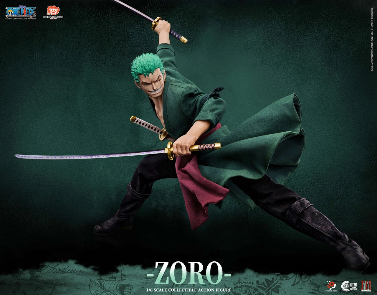 Preventa Resina Roronoa Zoro Figura One Piece Jimei Palace & Pixel Poses (Licencia) Estudio