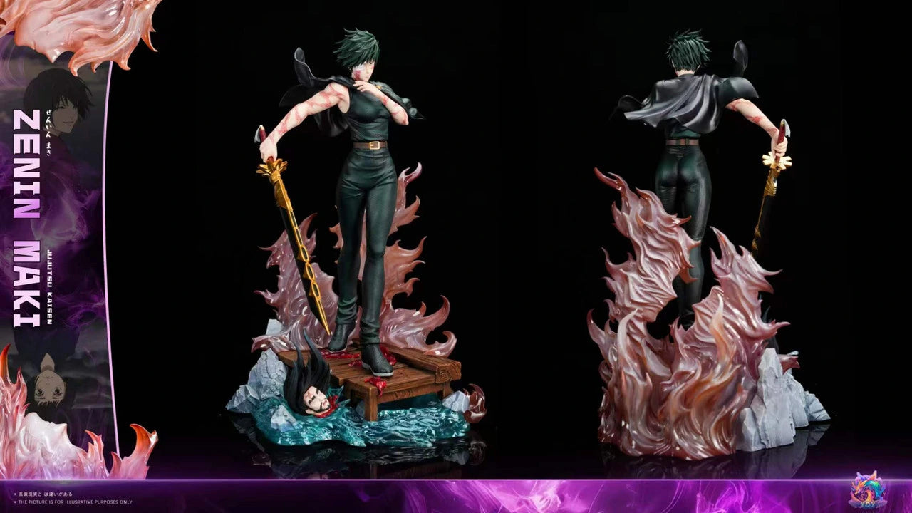 Preventa Resina Maki Zenin Figura Jujutsu Kaisen YQY Estudio