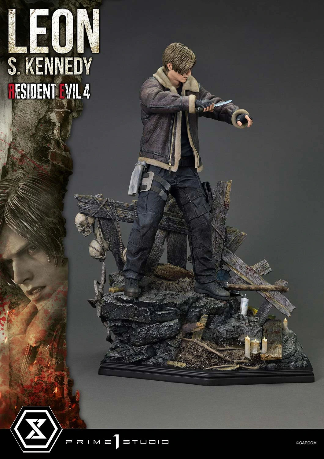 Preventa Resina Leon S. kennedy Figura Resident Evil 4 Prime 1 (Licencia) Estudio