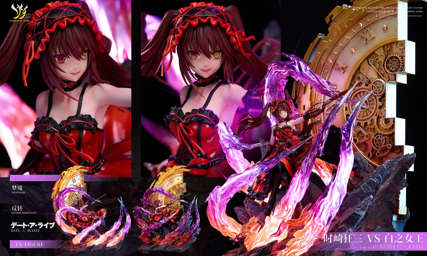 Preventa Resina Tokisaki Kurumi vs White Queen Figura Date A Live Imagination  Estudio