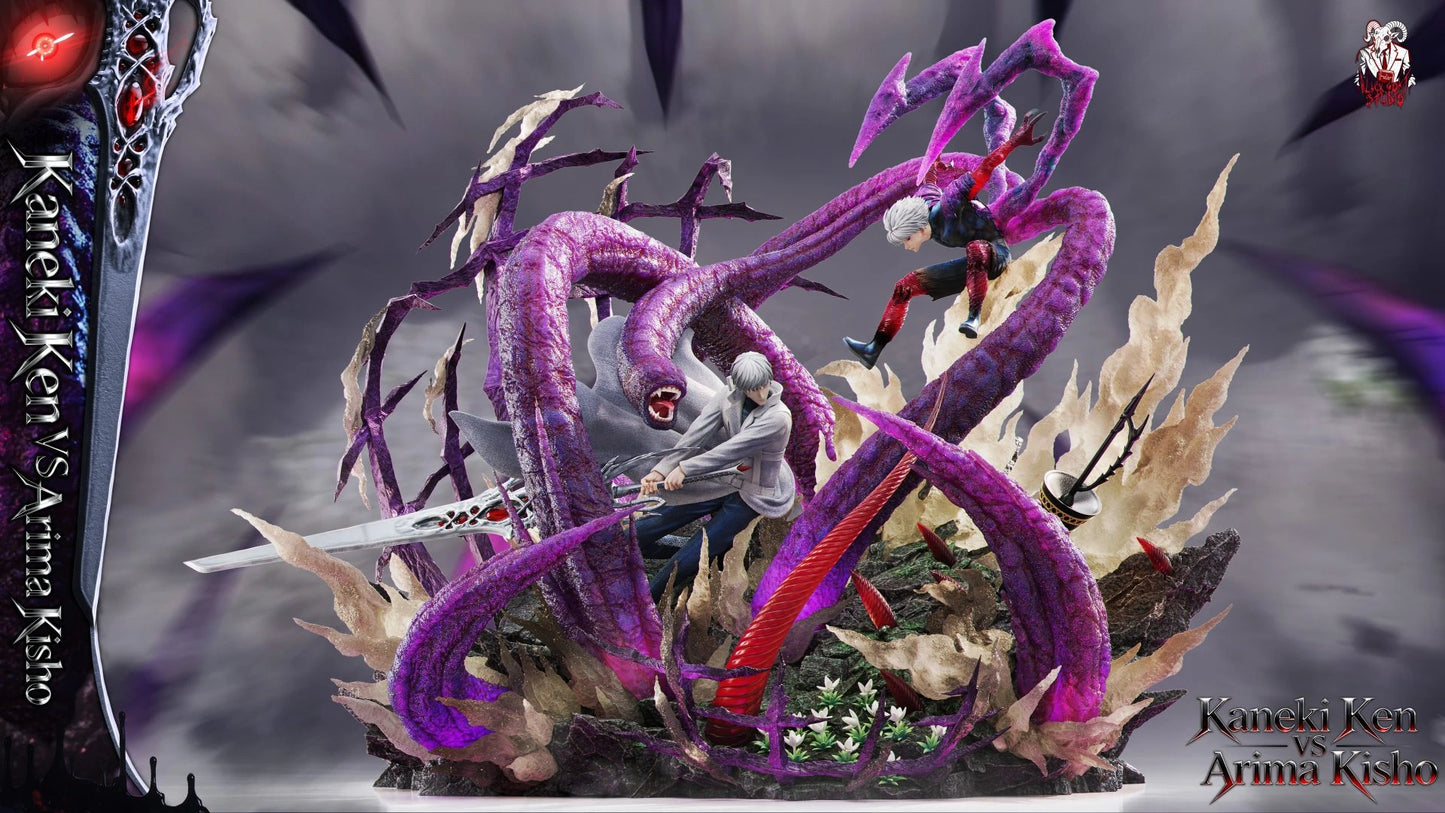 Preventa Resina Kaneki Ken vs Arima Kisho Figura Tokyo Ghoul Black Goat Estudio