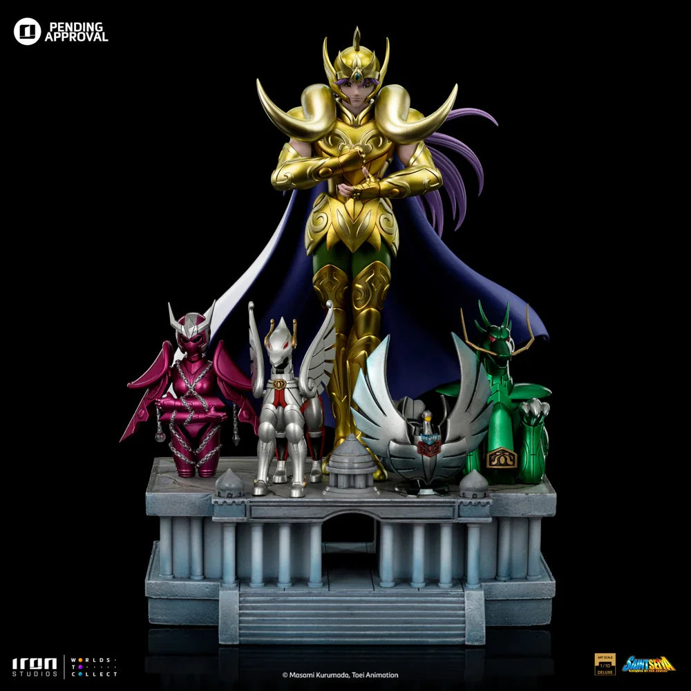 Preventa Resina Mu de Aries Figura Caballeros del Zodiako Iron (Licencia) Estudio