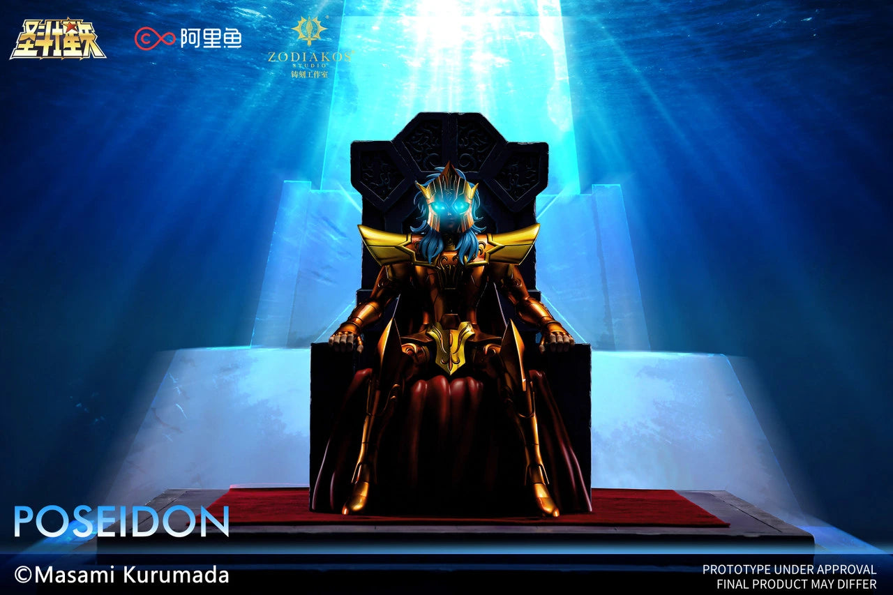 Preventa Resina Poseidon Figura Caballeros del Zodiako Zodiakos (Licencia) Estudio