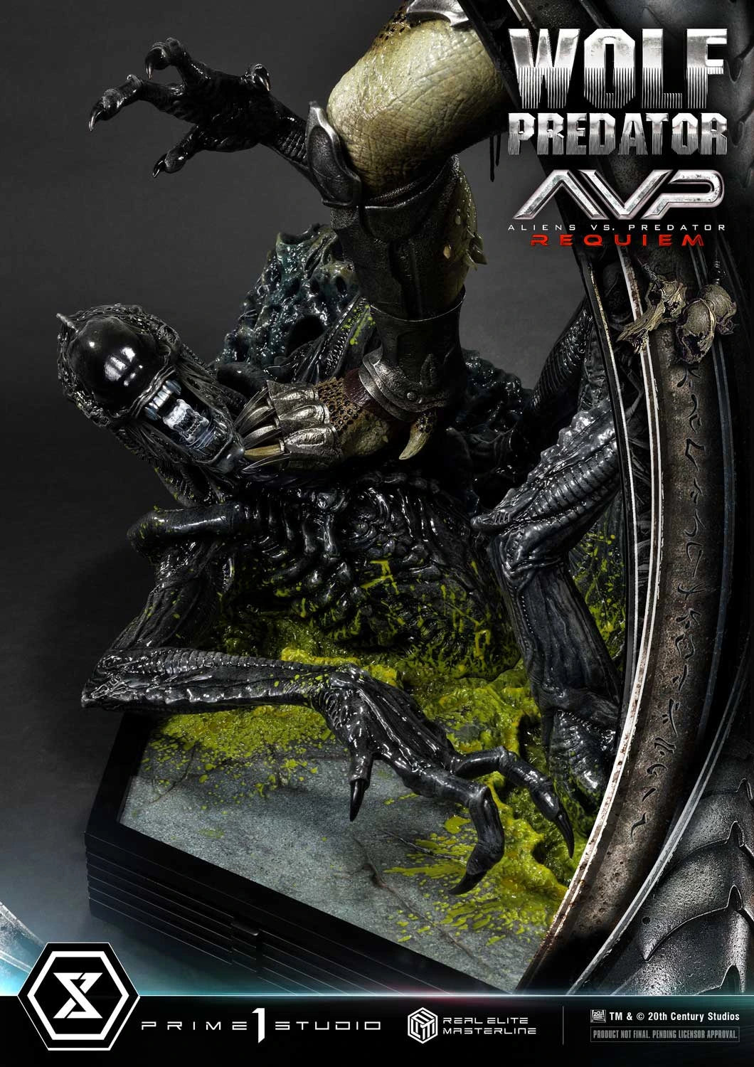 Preventa Resina Wolf Predator Figura Aliens vs Predator: Requiem Prime 1 (Licencia) Deluxe Estudio
