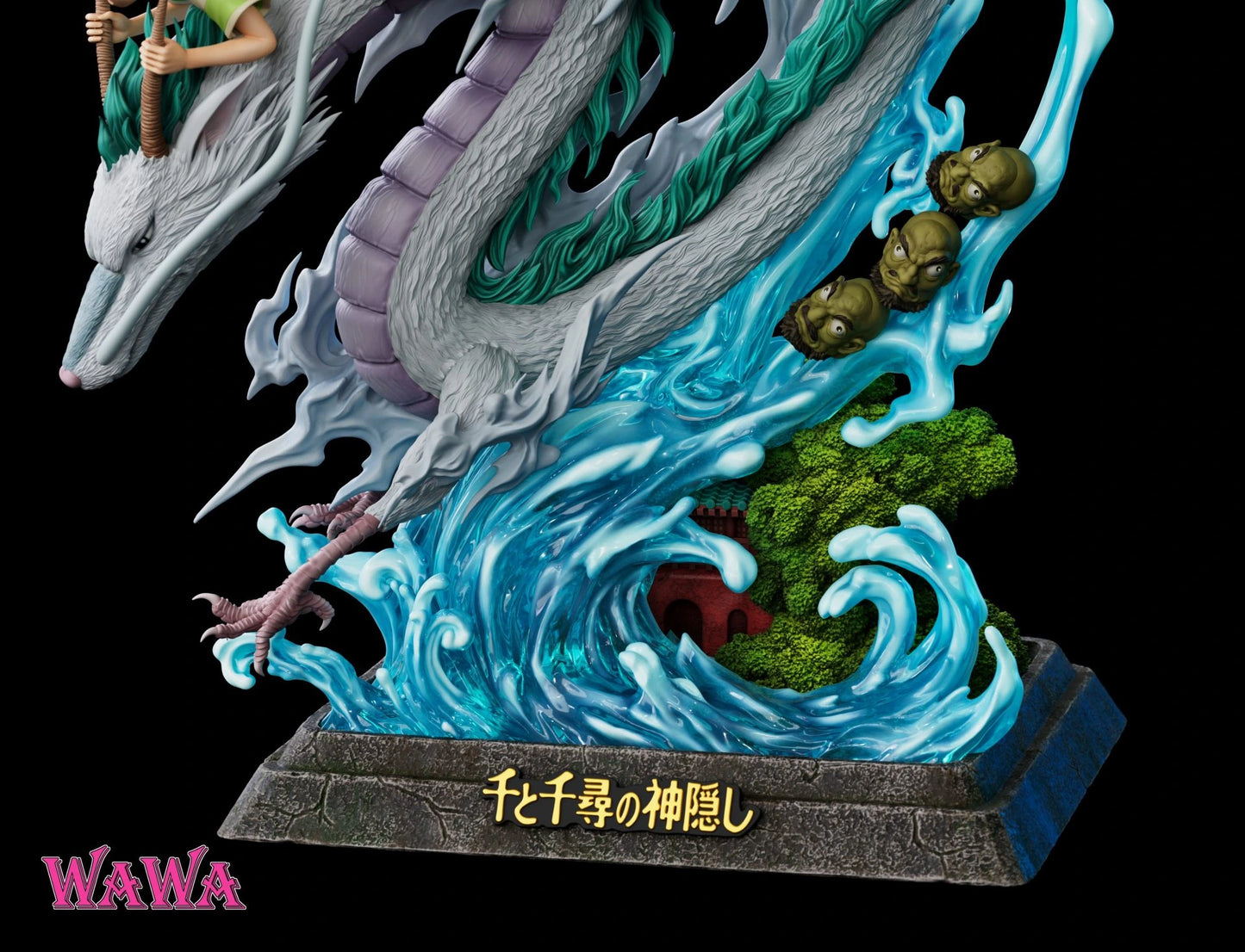 "Preventa Resina Chihiro Ogino & Haku  Figura El viaje de Chihiro  WAWA Estudio"