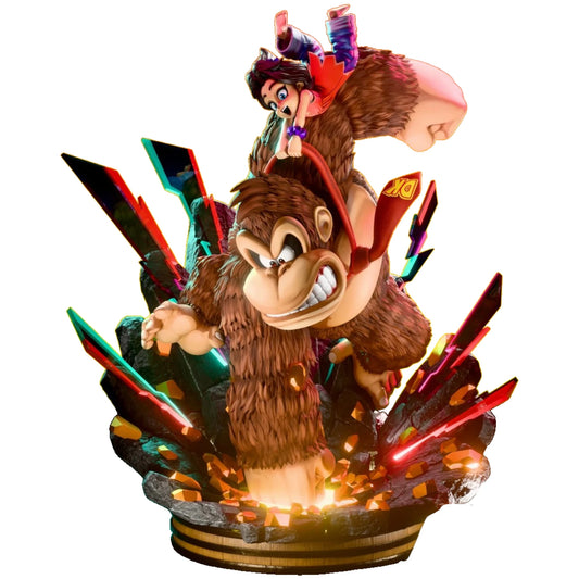 Preventa Resina Kong & Pauline Figura Donkey Kong Bananza  Kintsukuroi Creations Estudio