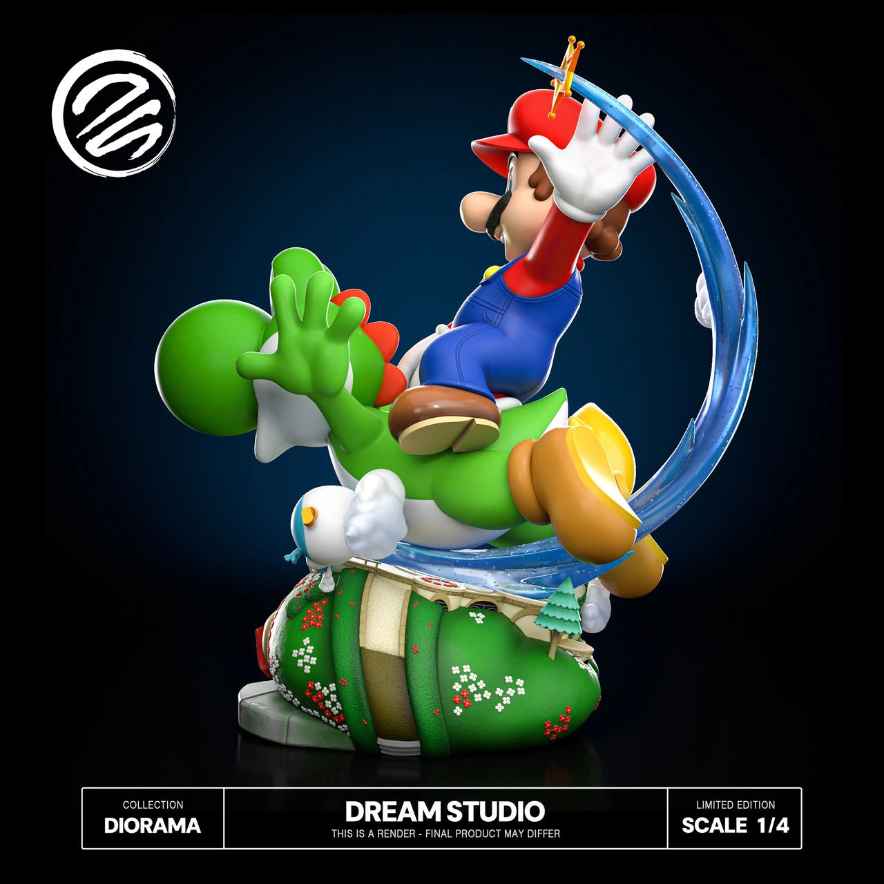 Preventa Resina Mario & Yoshi Figura Super Mario Galaxy 2 Dream  Estudio