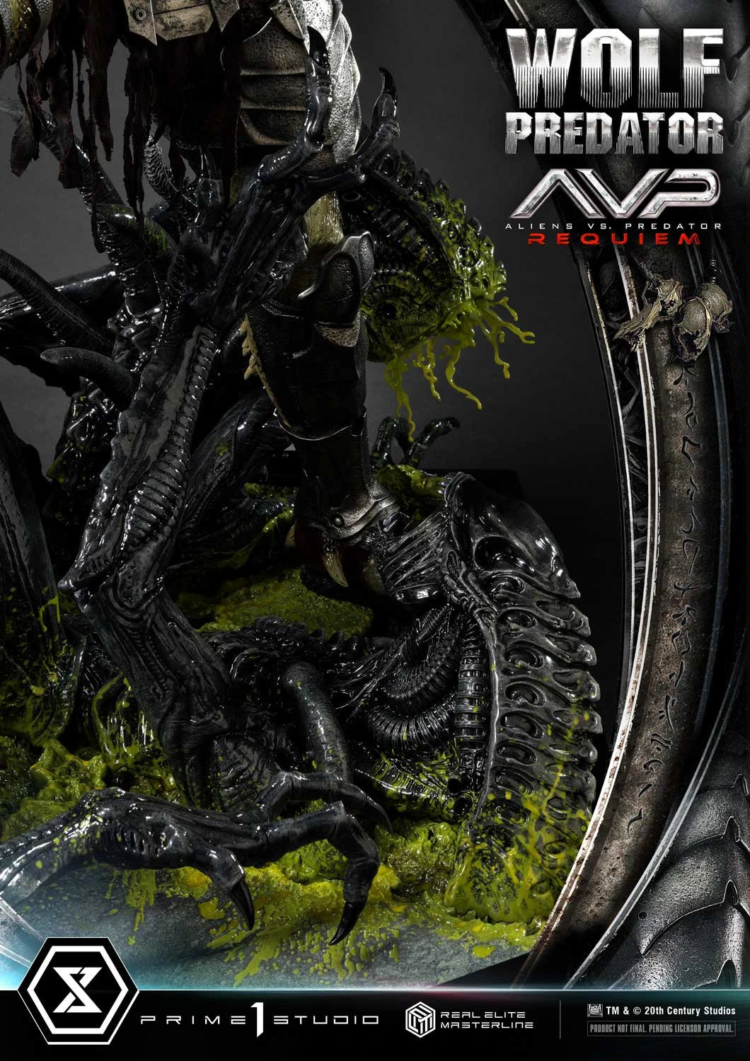 Preventa Resina Wolf Predator Figura Aliens vs Predator: Requiem Prime 1 (Licencia) Deluxe Estudio