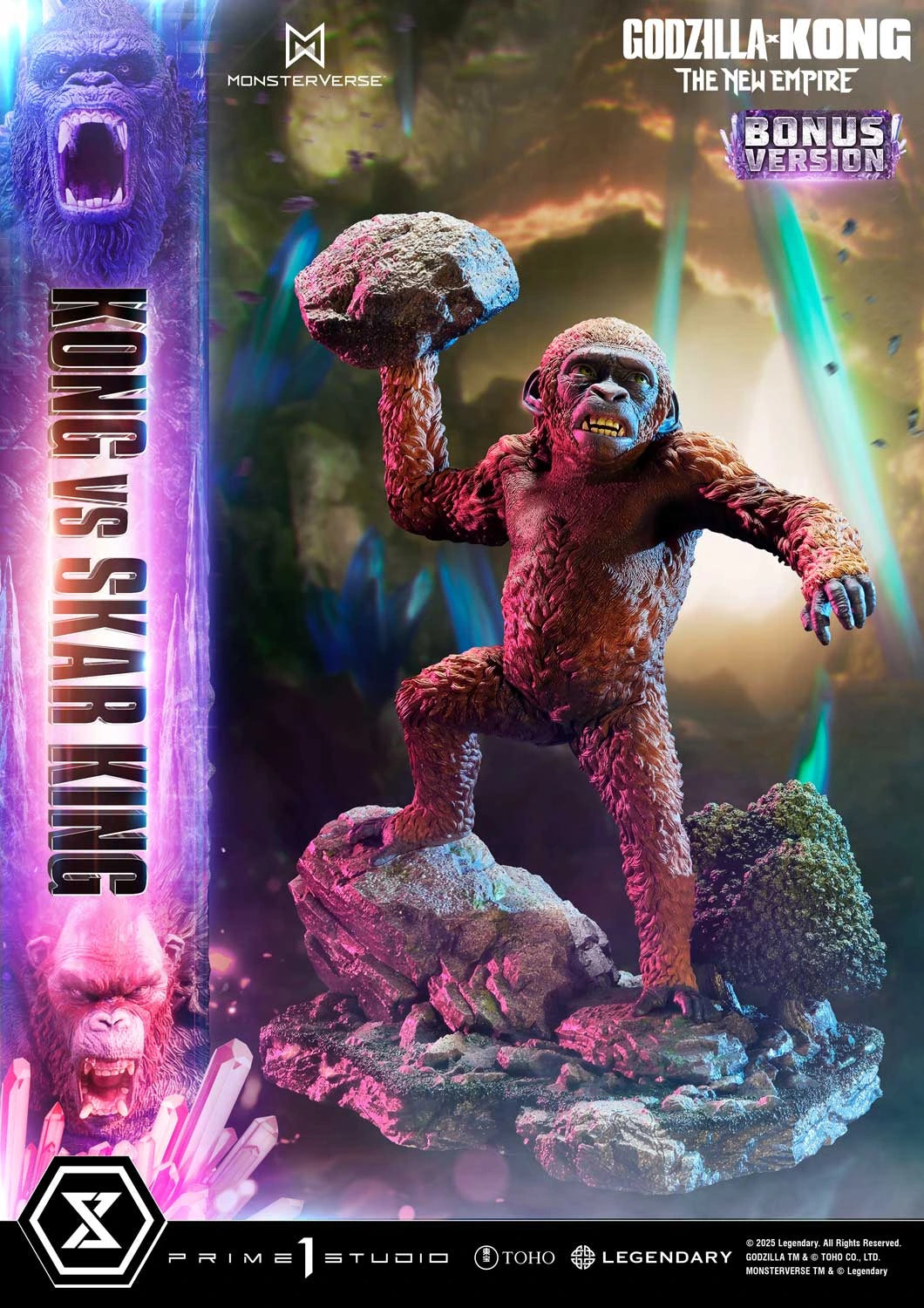 Preventa Resina Kong vs Skar King Figura Godzilla y Kong: El nuevo imperio  Prime 1 (Licencia) Estudio