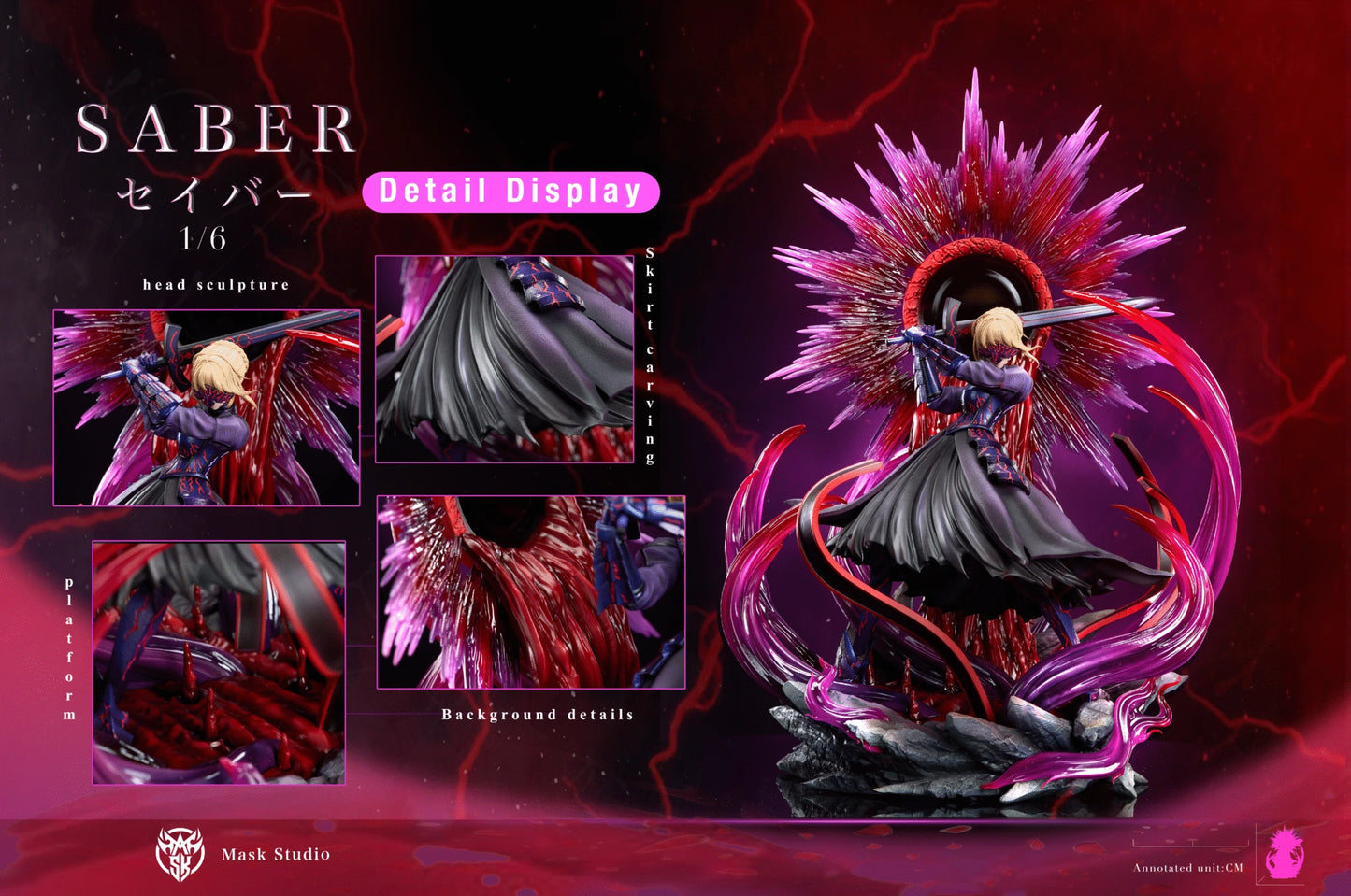 Preventa Resina Artoria Pendragon "Saber Alter" Figura Fate/Stay Night Mask  Estudio