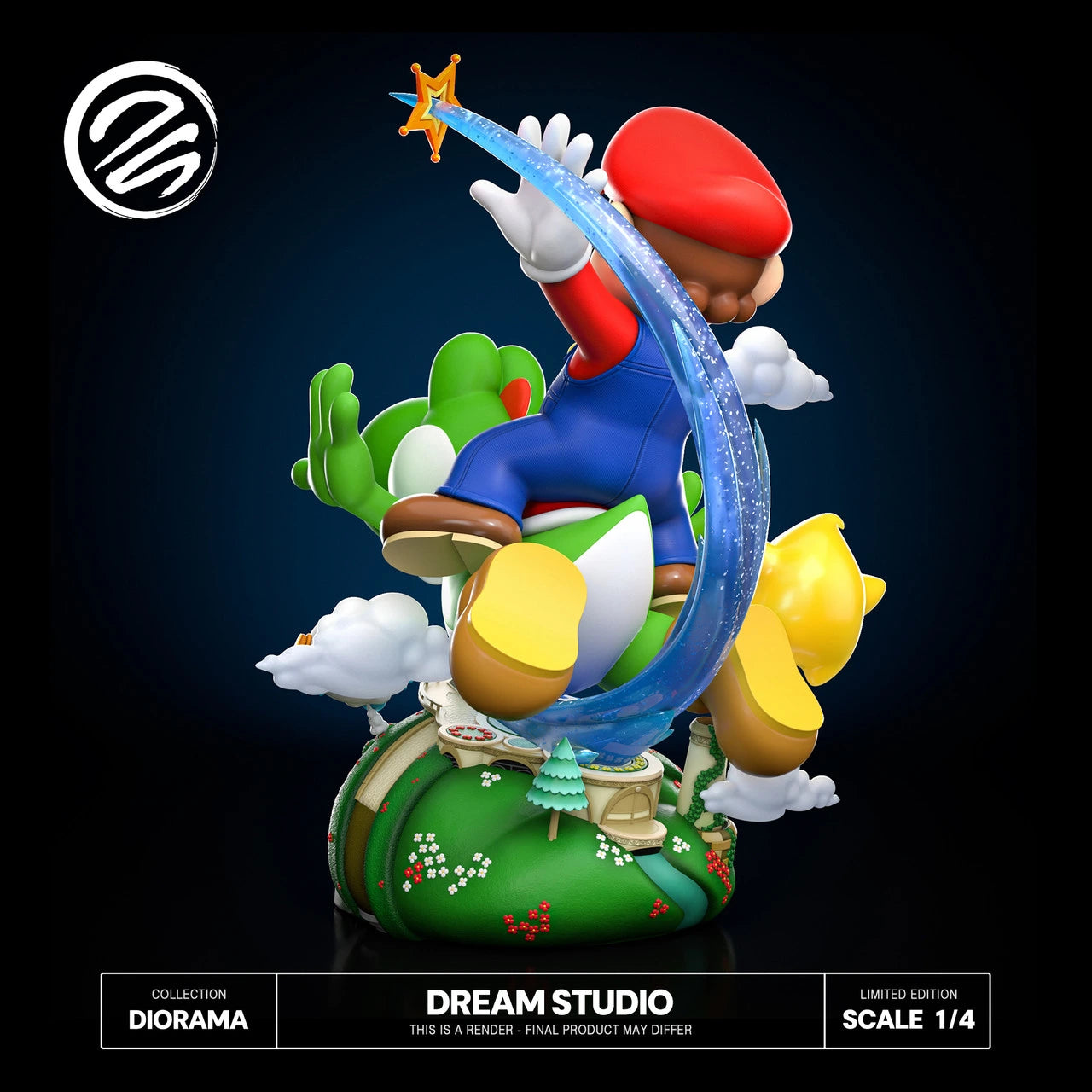 Preventa Resina Mario & Yoshi Figura Super Mario Galaxy 2 Dream  Estudio