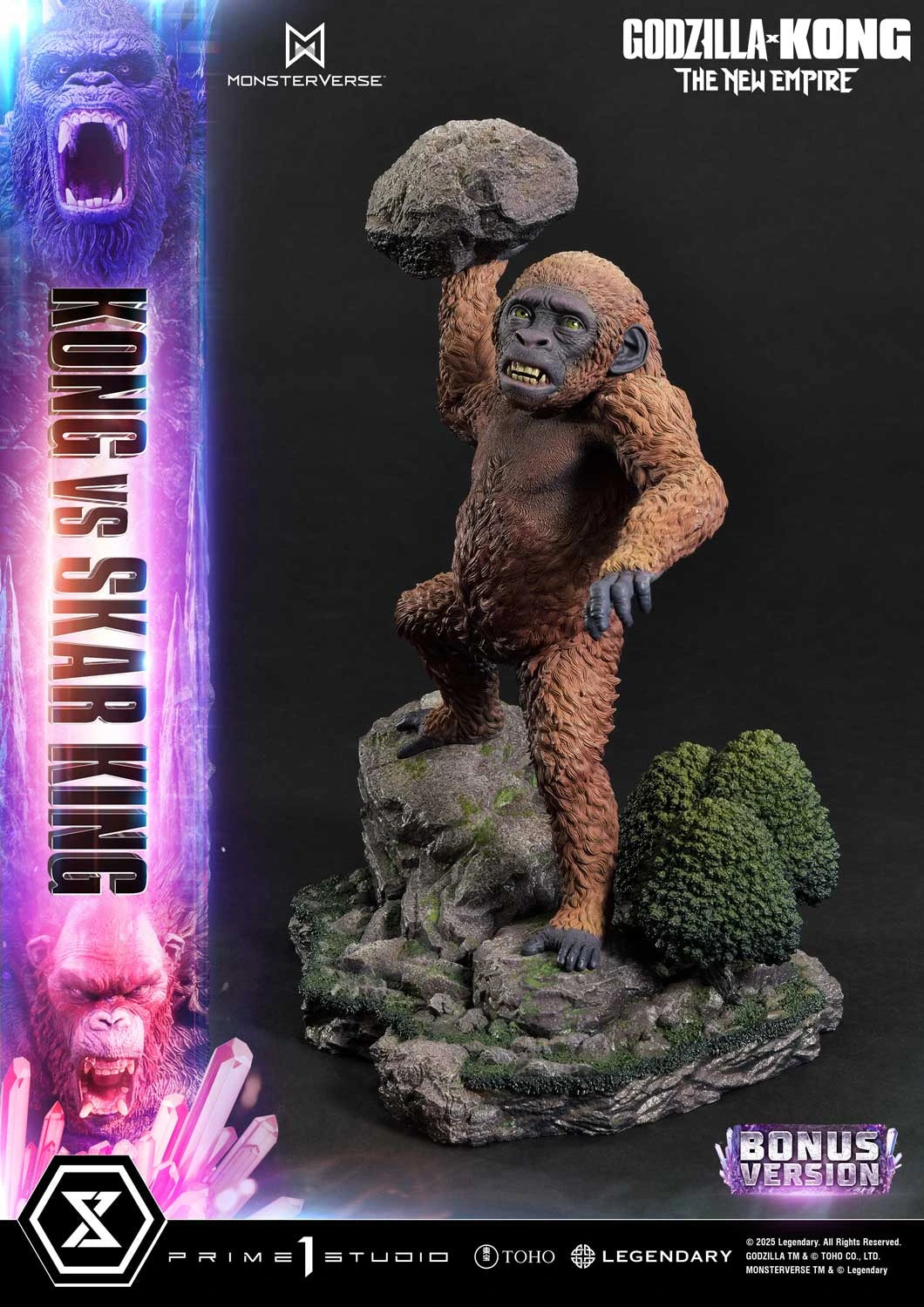 Preventa Resina Kong vs Skar King Figura Godzilla y Kong: El nuevo imperio  Prime 1 (Licencia) Estudio