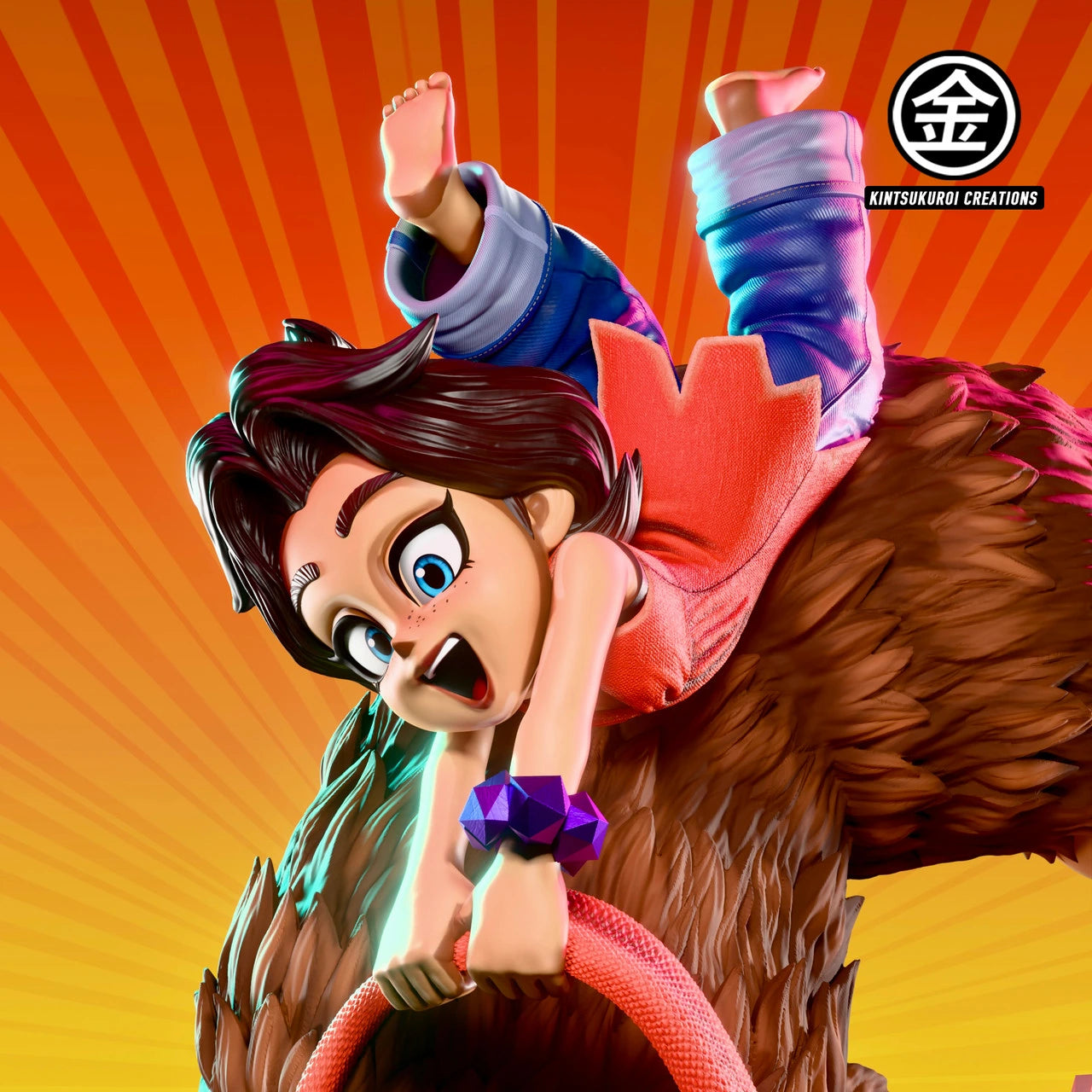 Preventa Resina Kong & Pauline Figura Donkey Kong Bananza  Kintsukuroi Creations Estudio