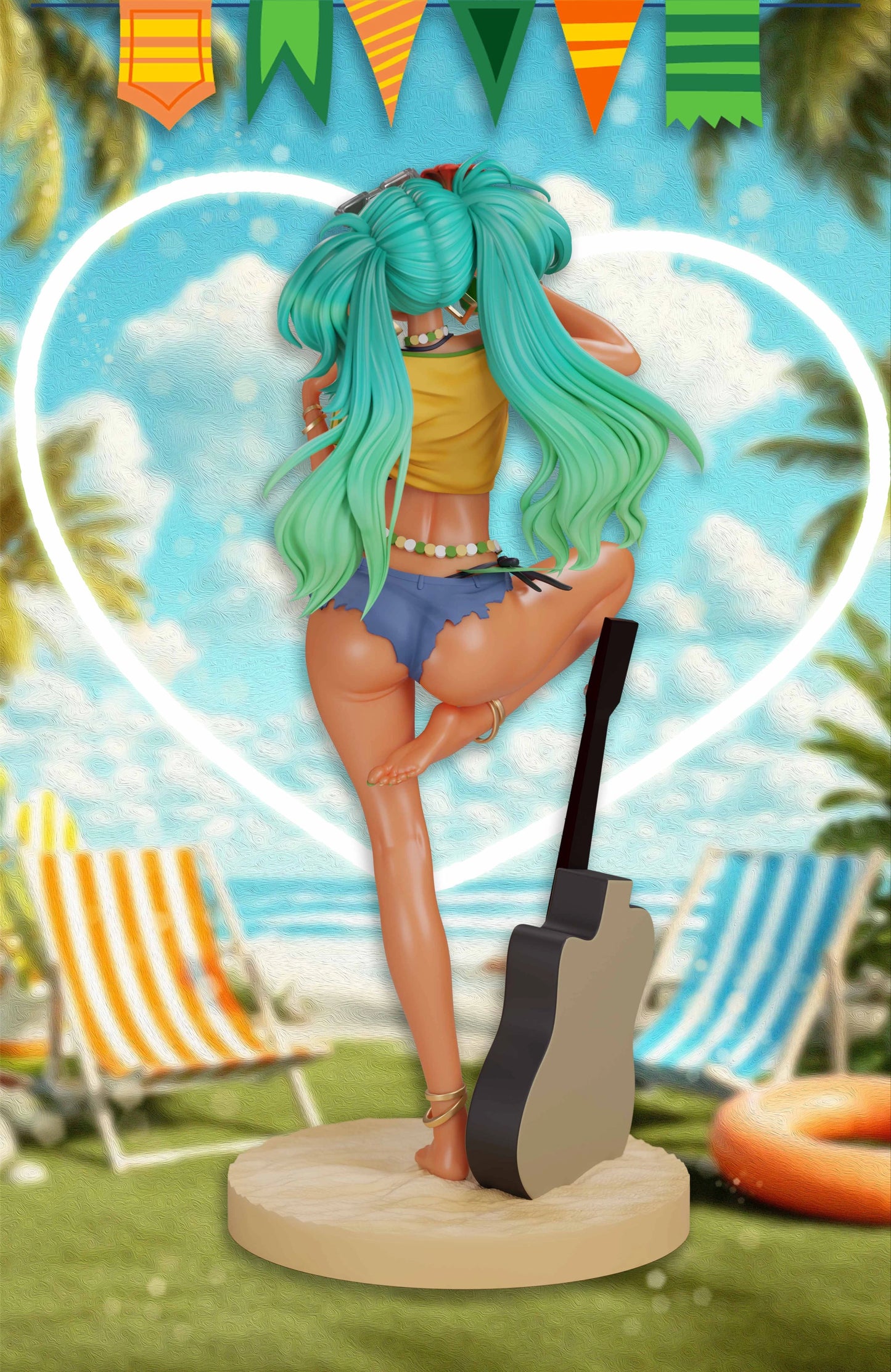 Preventa Resina Miku Brasileña Figura Vocaloid Make Zero Estudio