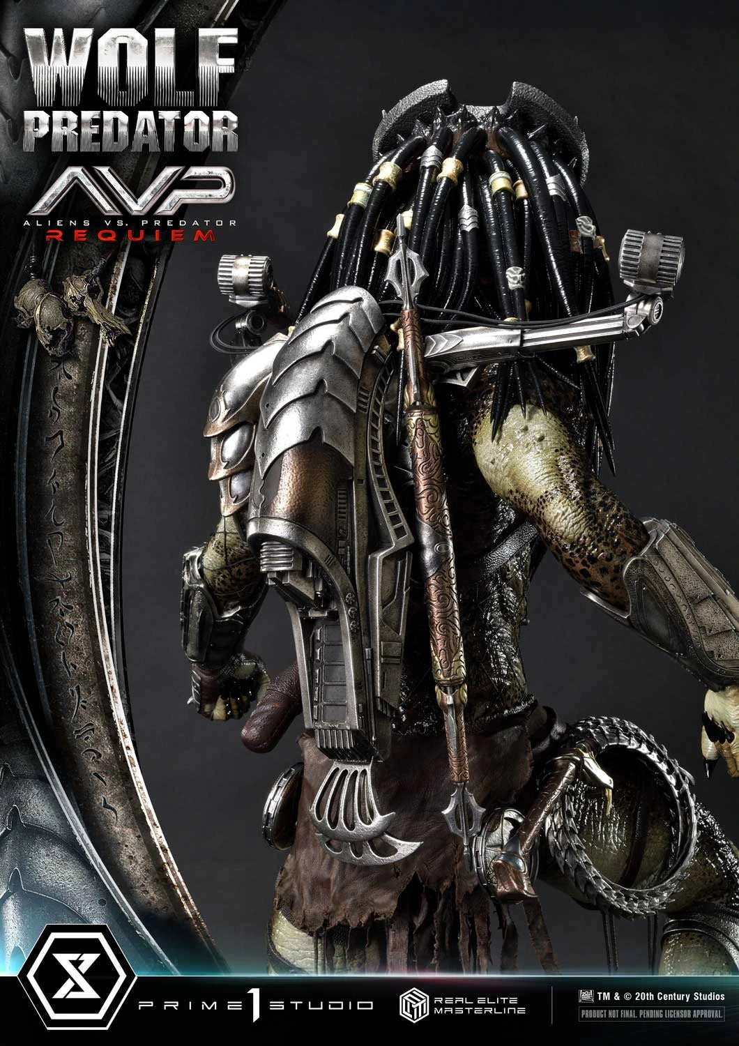 Preventa Resina Wolf Predator Figura Aliens vs Predator: Requiem Prime 1 (Licencia) Deluxe Estudio