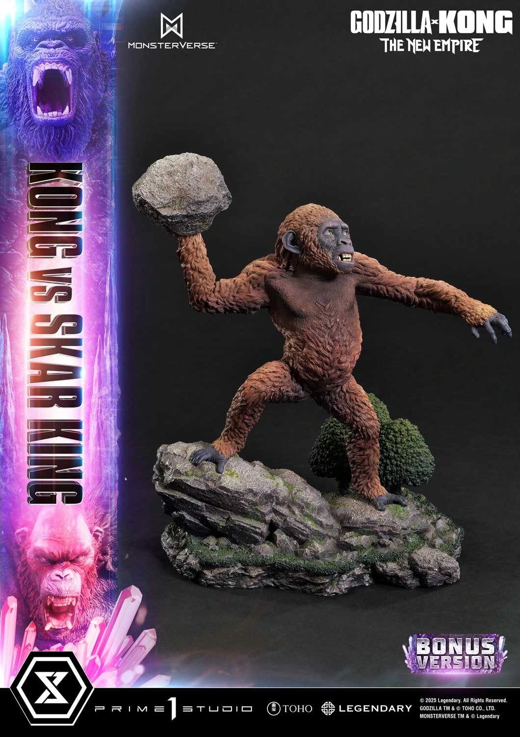 Preventa Resina Kong vs Skar King Figura Godzilla y Kong: El nuevo imperio  Prime 1 (Licencia) Estudio