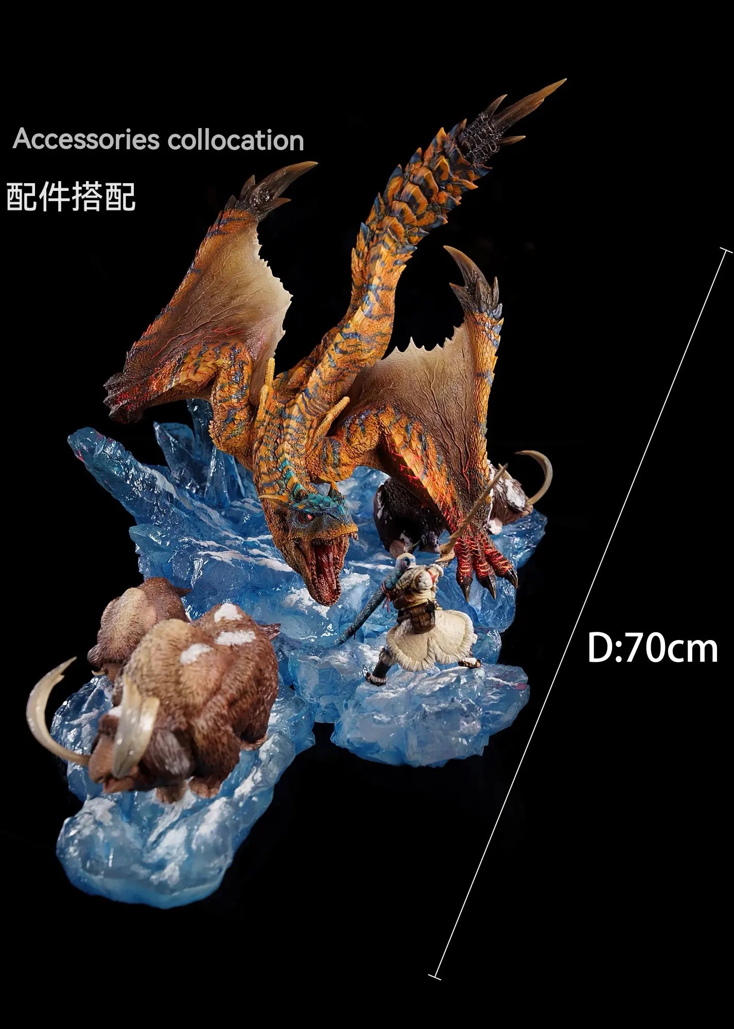 Preventa Resina Tigrex Figura Monster Hunter BlackFatalis Estudio