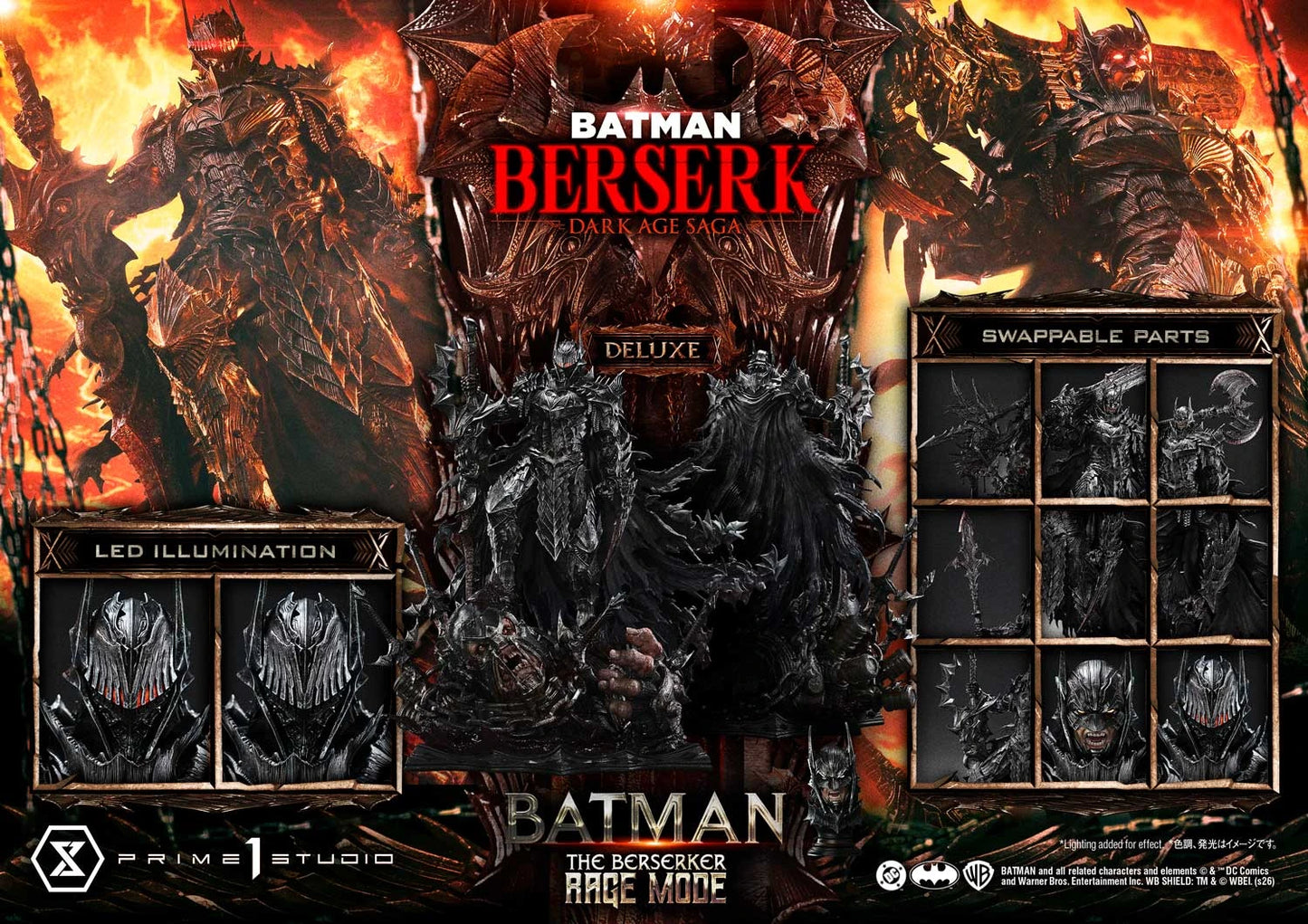 Preventa Resina Batman: The Berserker Rage Figura Batman Comics Prime 1 (Licencia) Estudio