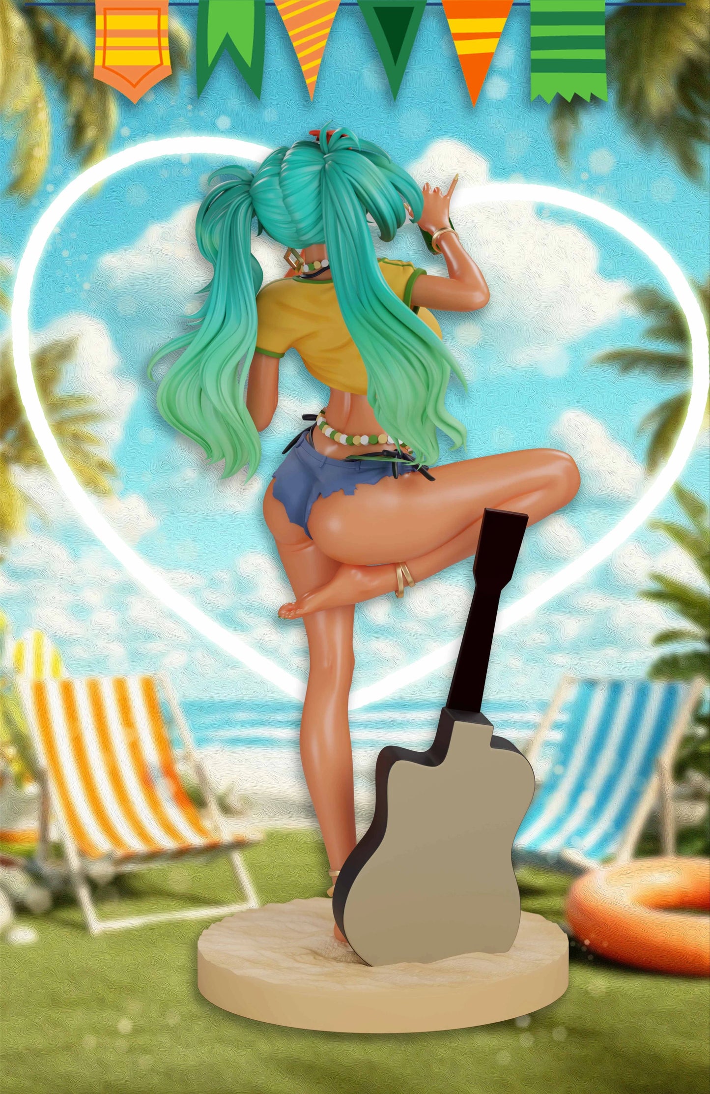 Preventa Resina Miku Brasileña Figura Vocaloid Make Zero Estudio