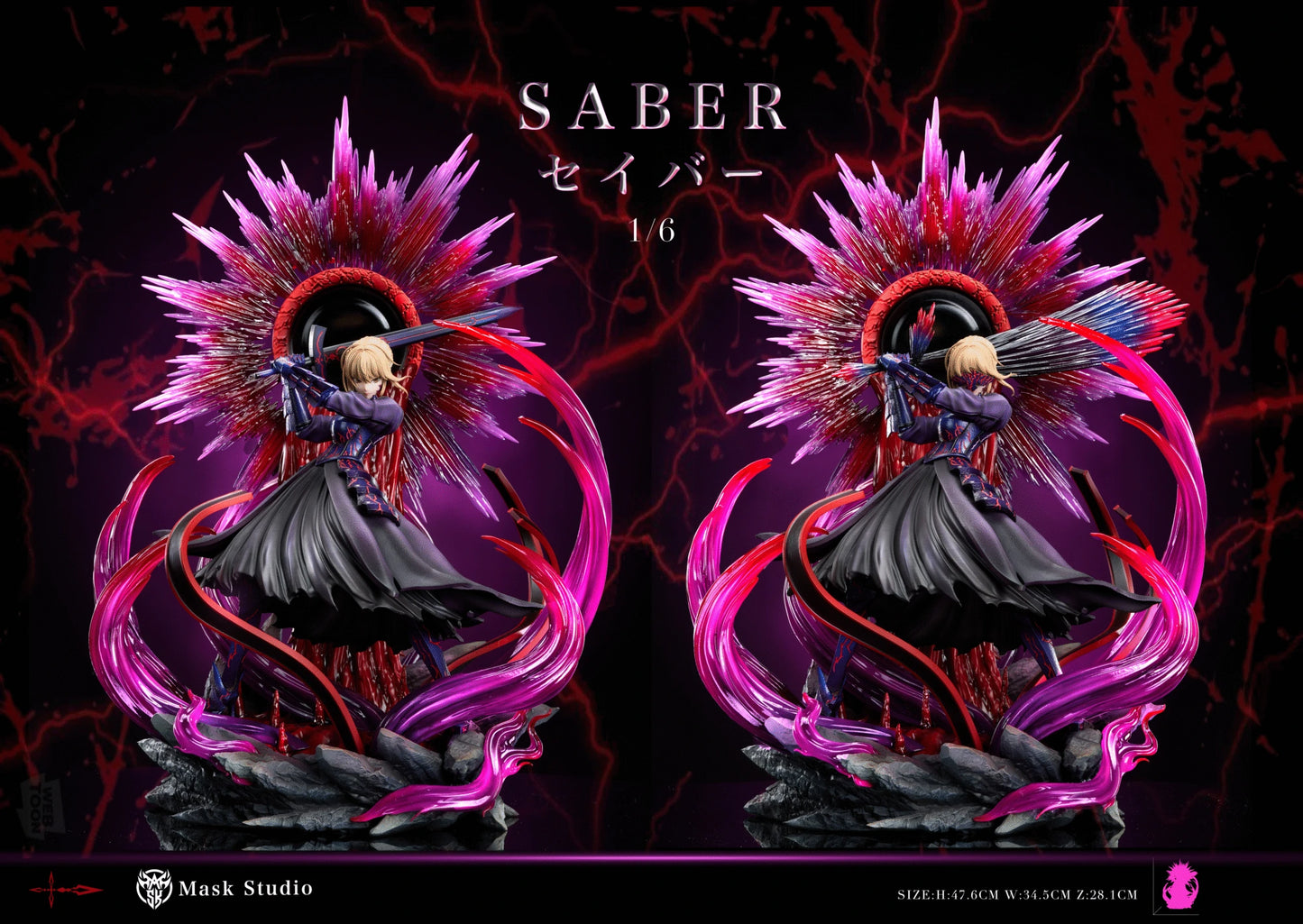 Preventa Resina Artoria Pendragon "Saber Alter" Figura Fate/Stay Night Mask  Estudio