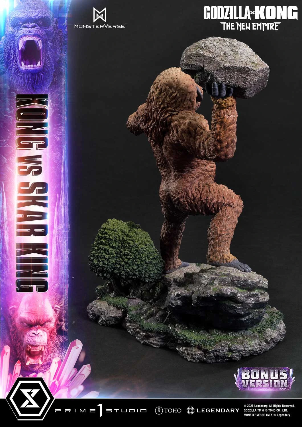 Preventa Resina Kong vs Skar King Figura Godzilla y Kong: El nuevo imperio  Prime 1 (Licencia) Estudio