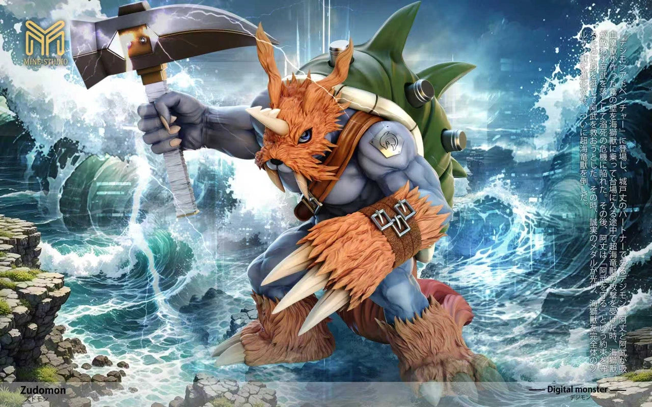 Preventa Resina Zudomon Figura Digimon MINE Estudio