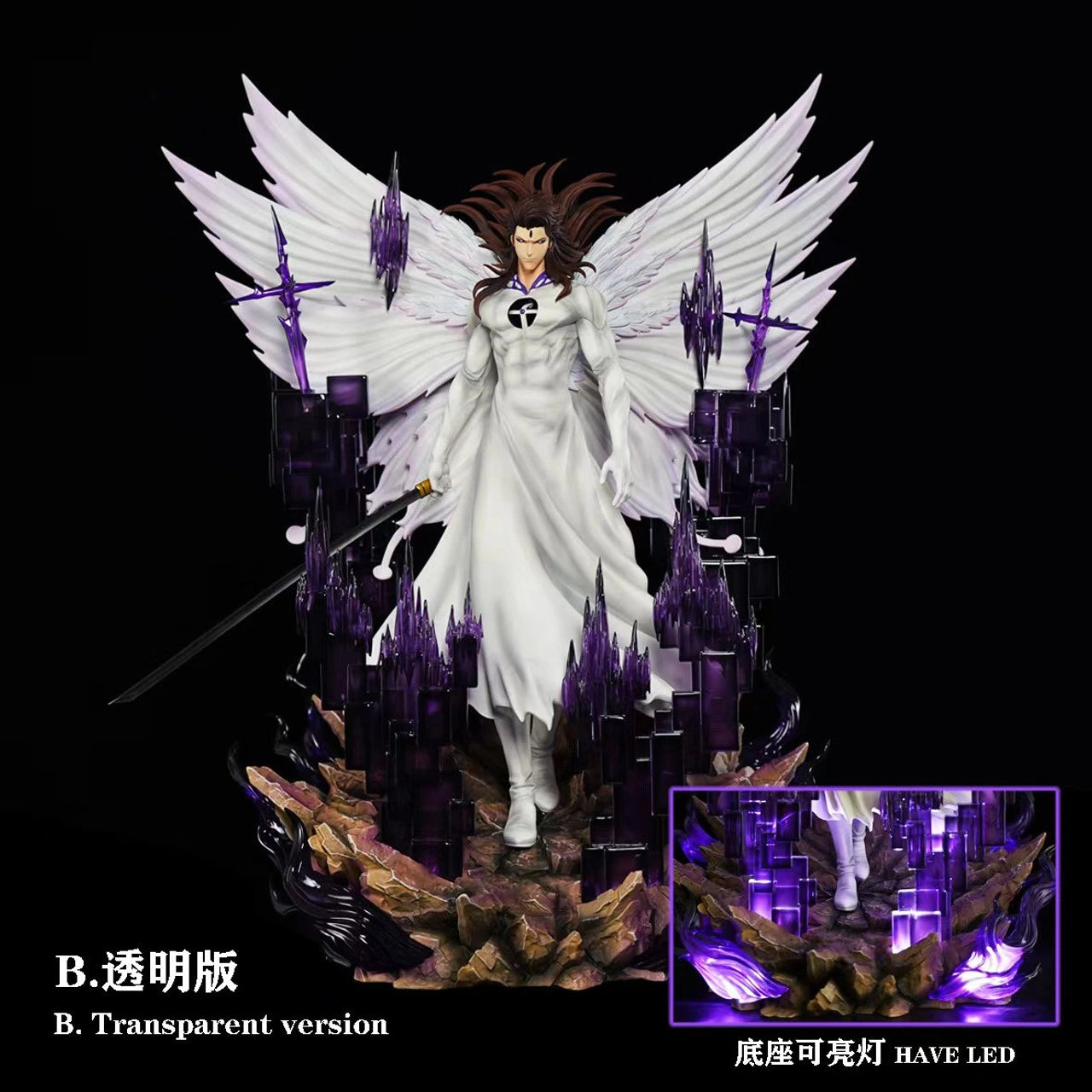 Preventa Resina Aizen Sousuke Figura Bleach HXHENG &Cheng Estudio