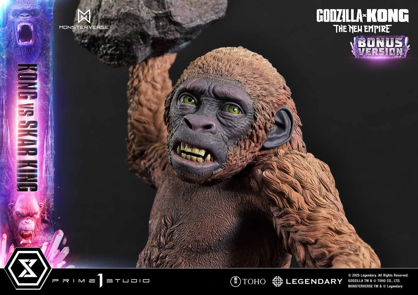 Preventa Resina Kong vs Skar King Figura Godzilla y Kong: El nuevo imperio  Prime 1 (Licencia) Estudio