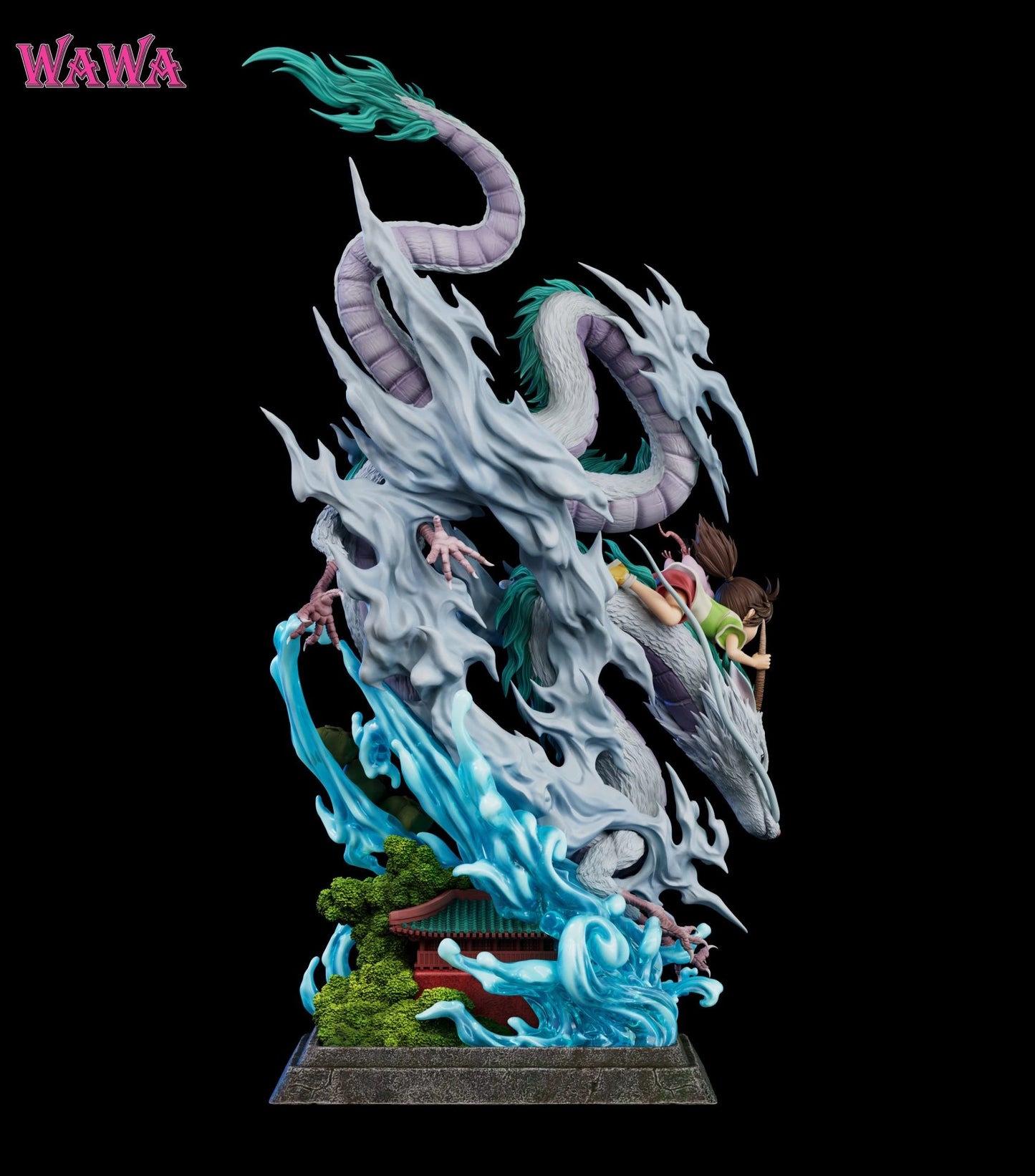 "Preventa Resina Chihiro Ogino & Haku  Figura El viaje de Chihiro  WAWA Estudio"