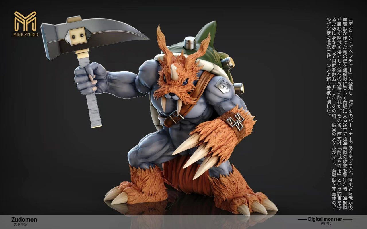 Preventa Resina Zudomon Figura Digimon MINE Estudio