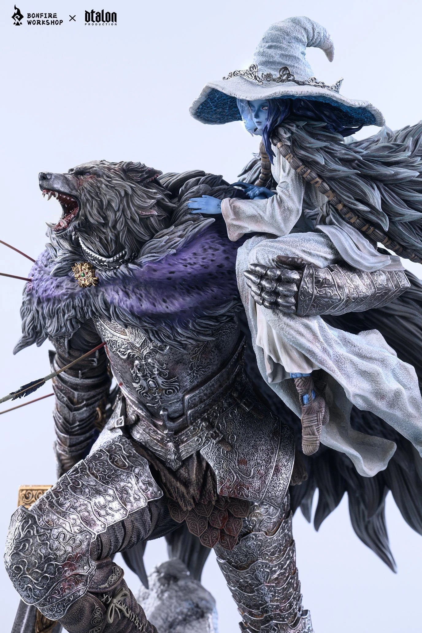 Preventa Resina Ranni & Blaidd  Figura Elden Ring Bonfire & DTalon  Estudio