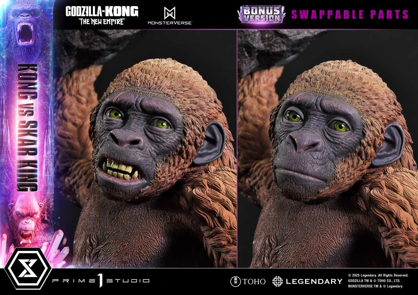 Preventa Resina Kong vs Skar King Figura Godzilla y Kong: El nuevo imperio  Prime 1 (Licencia) Estudio
