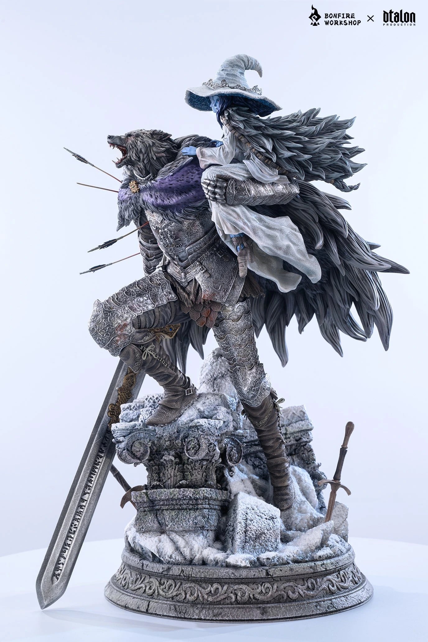 Preventa Resina Ranni & Blaidd  Figura Elden Ring Bonfire & DTalon  Estudio