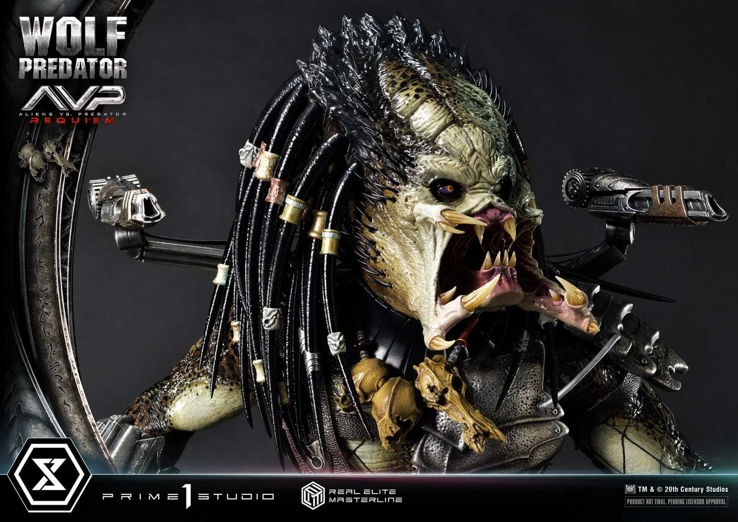 Preventa Resina Wolf Predator Figura Aliens vs Predator: Requiem Prime 1 (Licencia) Deluxe Estudio