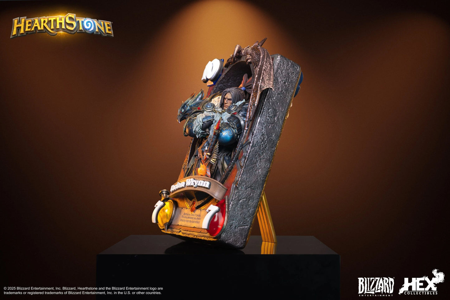 Preventa Resina Varian Wrynn Figura Hearthstone  Hex Collectibles & Blizzard Entertainment (Licencia) Estudio