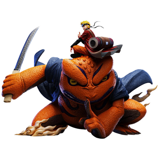 Preventa Resina Naruto & Gamakichi Figura Naruto Nocturne & ICE  Estudio