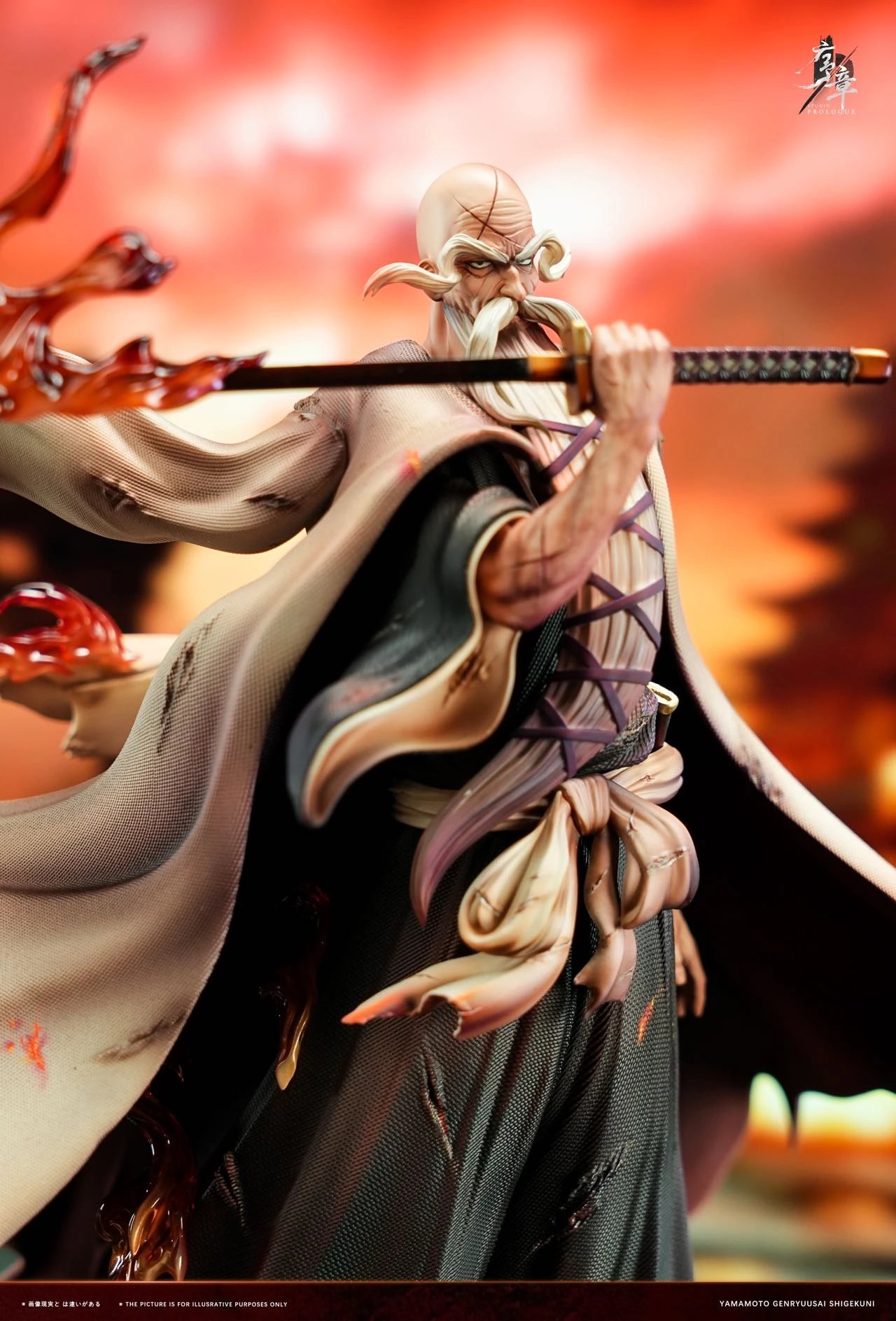 Preventa Resina Yamamoto Genryūsai Shigekuni Figura Bleach 1/6 Prologue Estudio