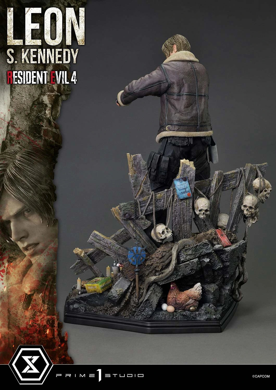 Preventa Resina Leon S. kennedy Figura Resident Evil 4 Prime 1 (Licencia) Estudio