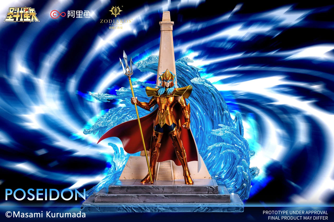 Preventa Resina Poseidon Figura Caballeros del Zodiako Zodiakos (Licencia) Estudio