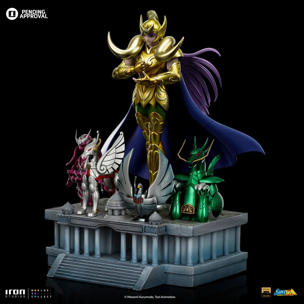 Preventa Resina Mu de Aries Figura Caballeros del Zodiako Iron (Licencia) Estudio