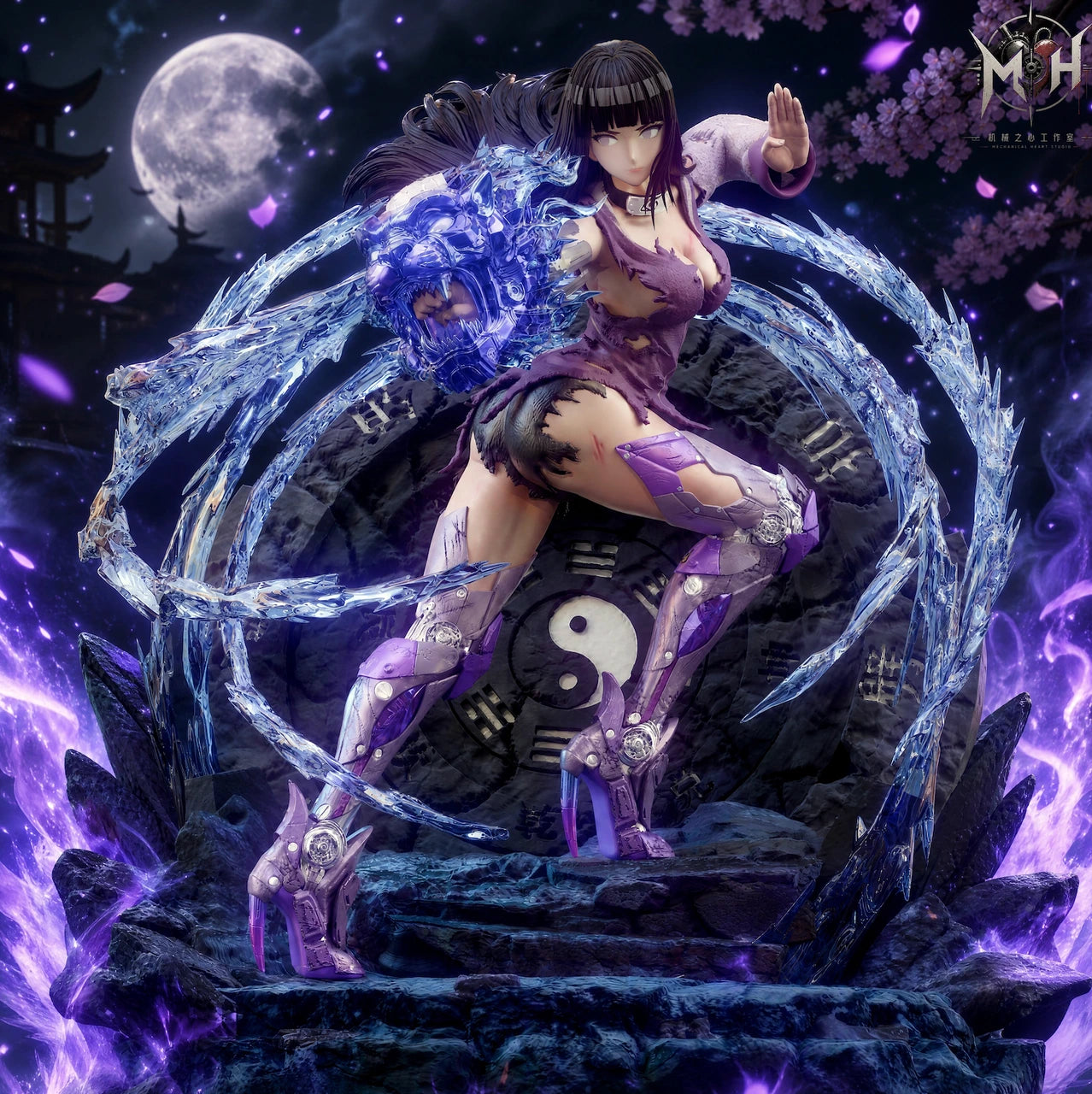 Preventa Resina Hinata Figura Naruto 1/5 Mechanical Heart Estudio