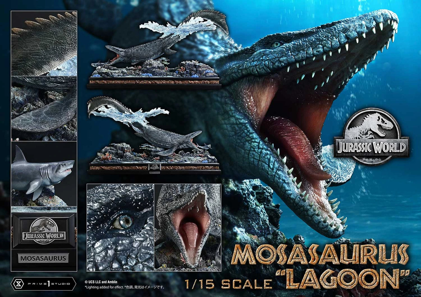 Preventa Resina Mosasaurus Figura Jurassic World Prime 1 (Licencia) Estudio